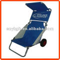 Collapsible beach wheel chair with sunshade